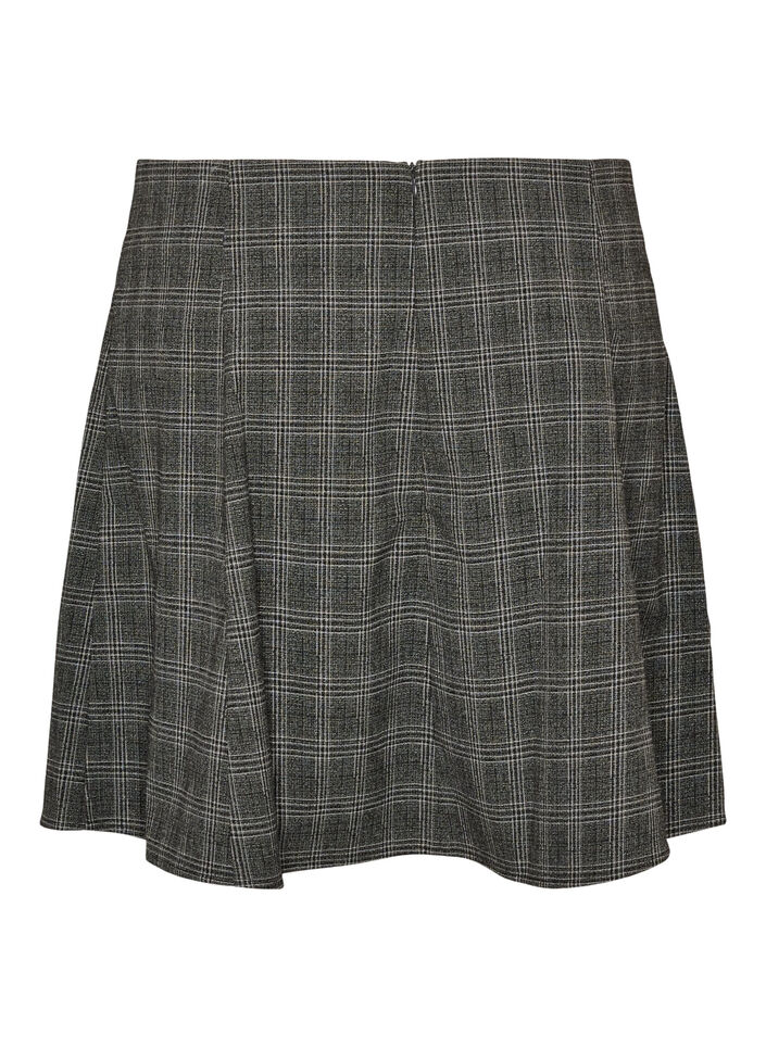 Jupe courte &agrave; coupe &eacute;vas&eacute;e, Gris anthracite, Packshot