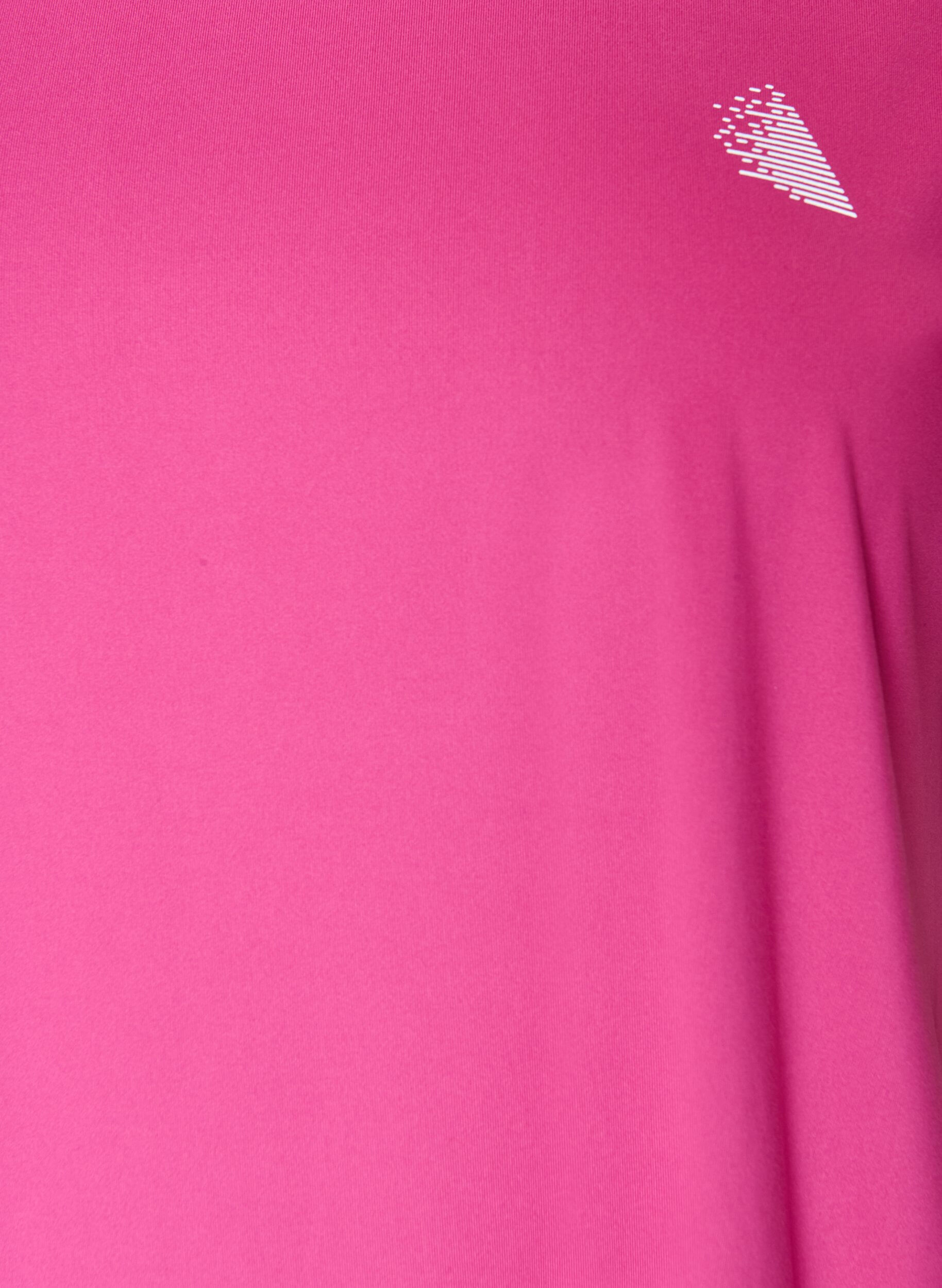 ZizziT-shirt de sport couleur unie, Rose, Packshot image number 2