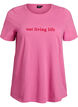 T-shirt imprim&eacute;, Rose, Packshot image number 0