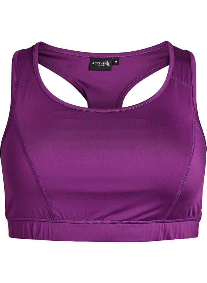 Brassi&egrave;re de sport avec dos nageur, Violet, Packshot image number 0