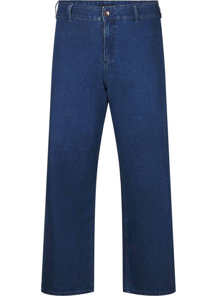FLASH - Jean large, Bleu, Packshot image number 0