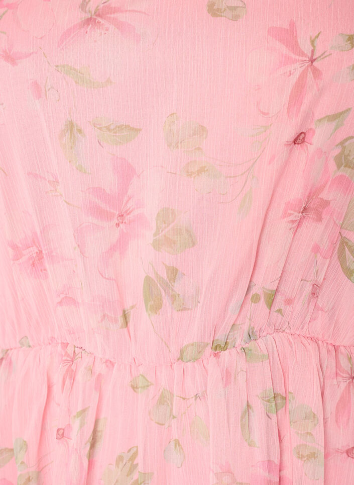 Robe de soir&eacute;e en mousseline &agrave; manches longues, Rose, Packshot image number 2