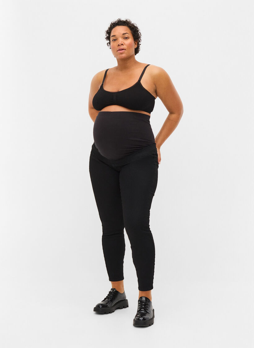 Jegging de grossesse avec poches arrière, Black, Model image number 0