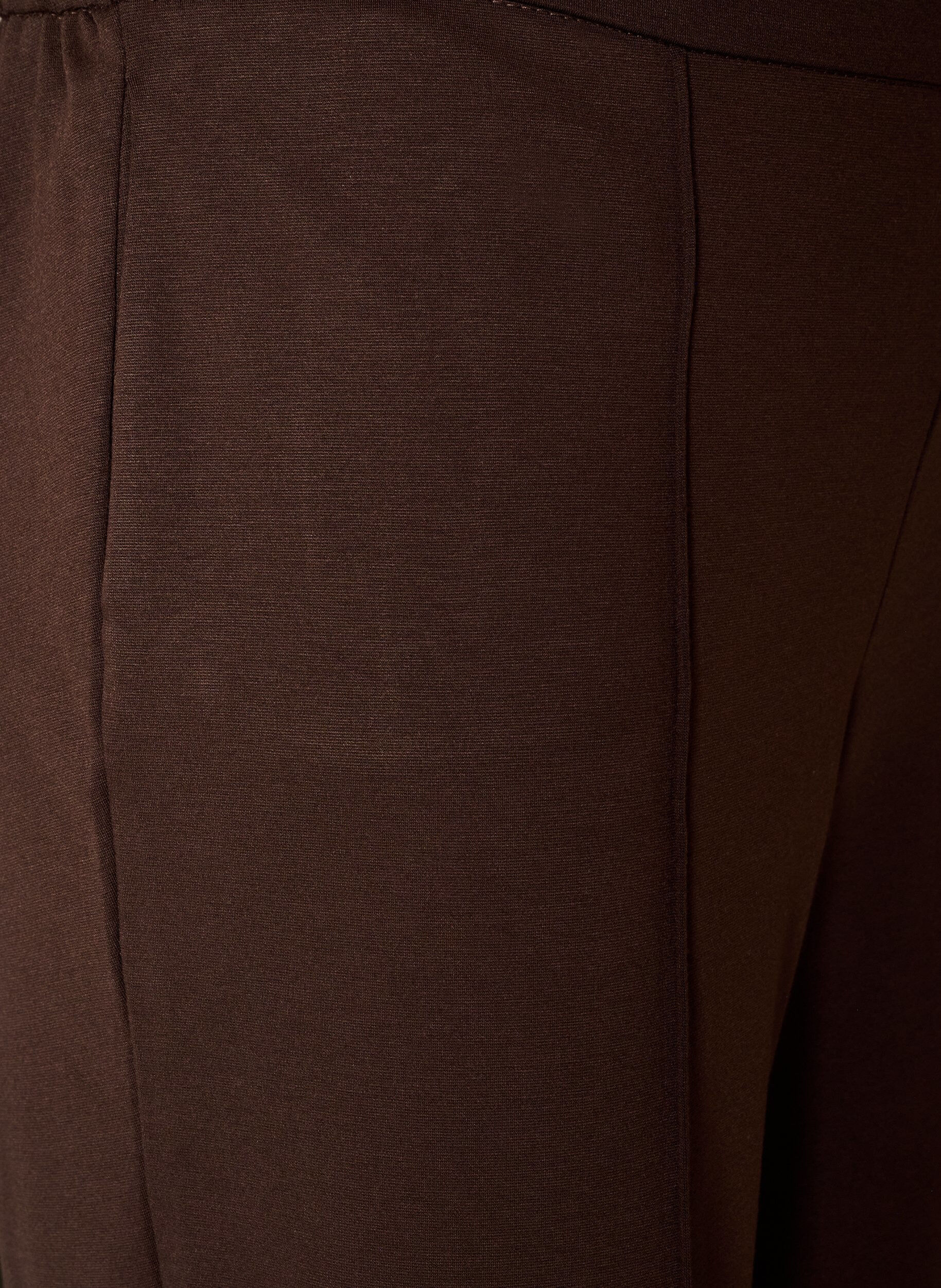 ZizziPantalon ample en jersey taille haute, Marron, Packshot image number 2