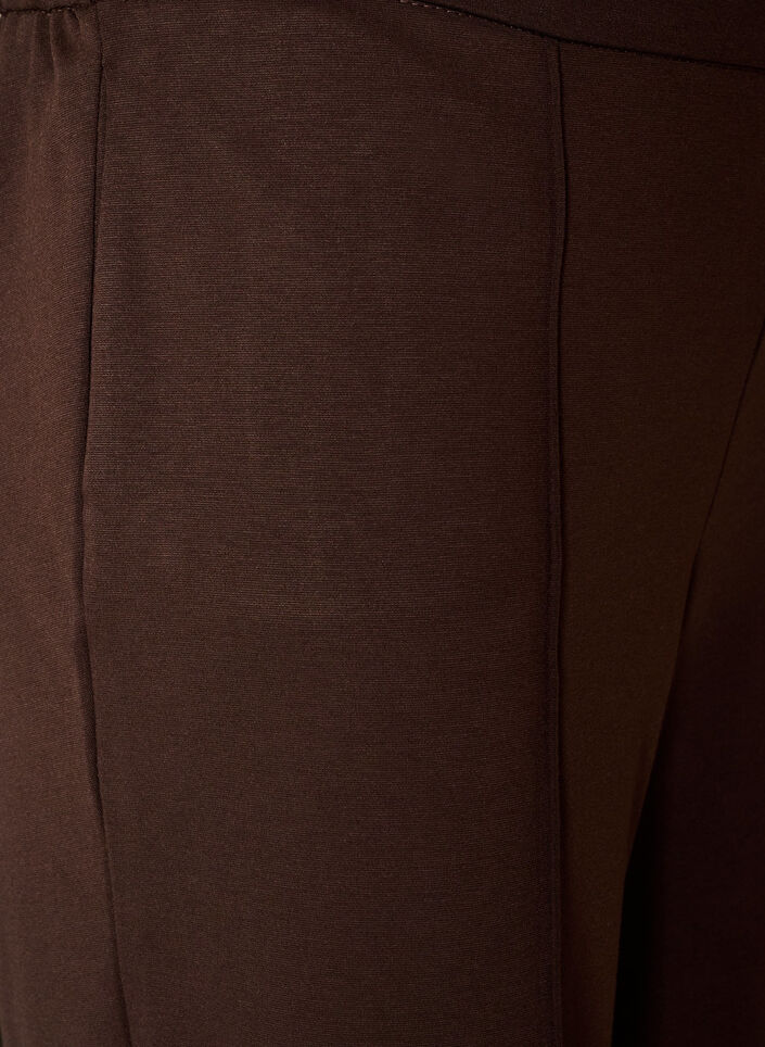 Pantalon ample en jersey taille haute, Marron, Packshot image number 2