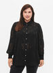 Chemise look jacquard avec boutons en nacre, Black, Model image number 0