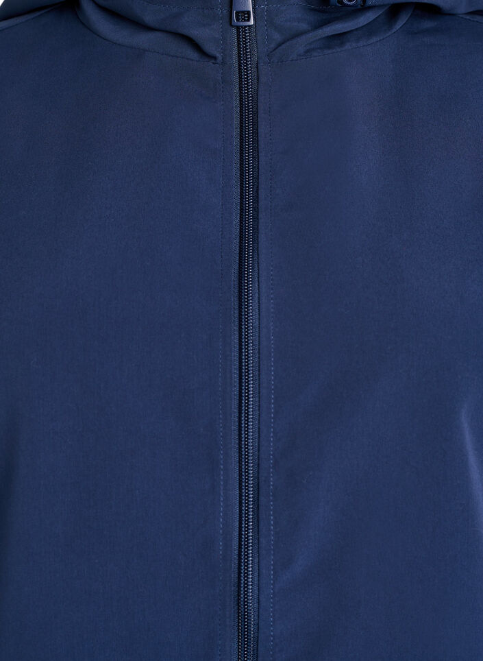 Veste l&eacute;g&egrave;re avec capuche et fermeture &eacute;clair, Bleu, Packshot image number 2