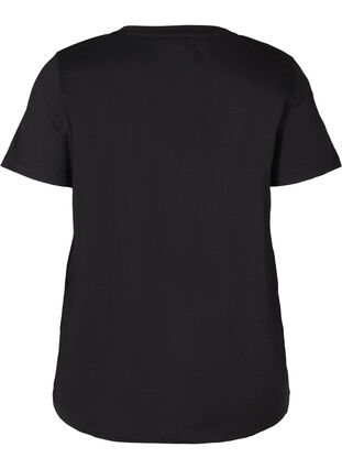 T-shirt sportif avec imprimé, Black, Packshot image number 1