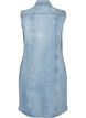 Robe en jean sans manches avec détails à bords bruts, Light Blue Denim, Packshot image number 1