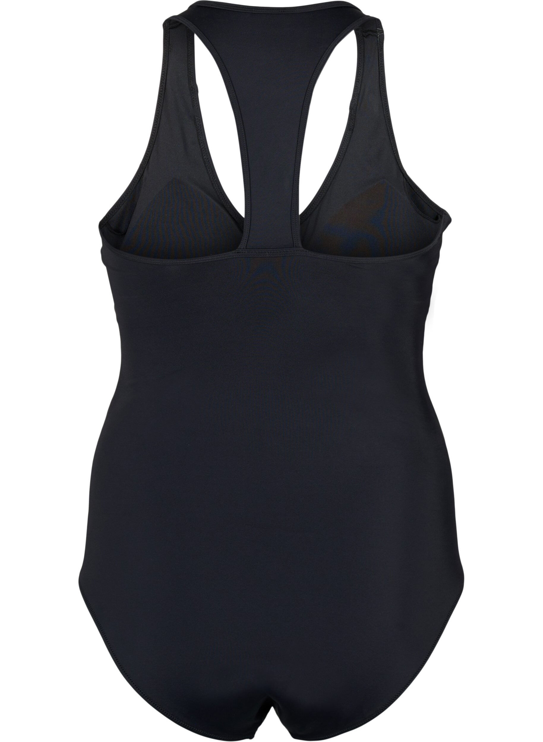 Zizzi Maillot de sport avec dos nageur, Black, Packshot image number 1