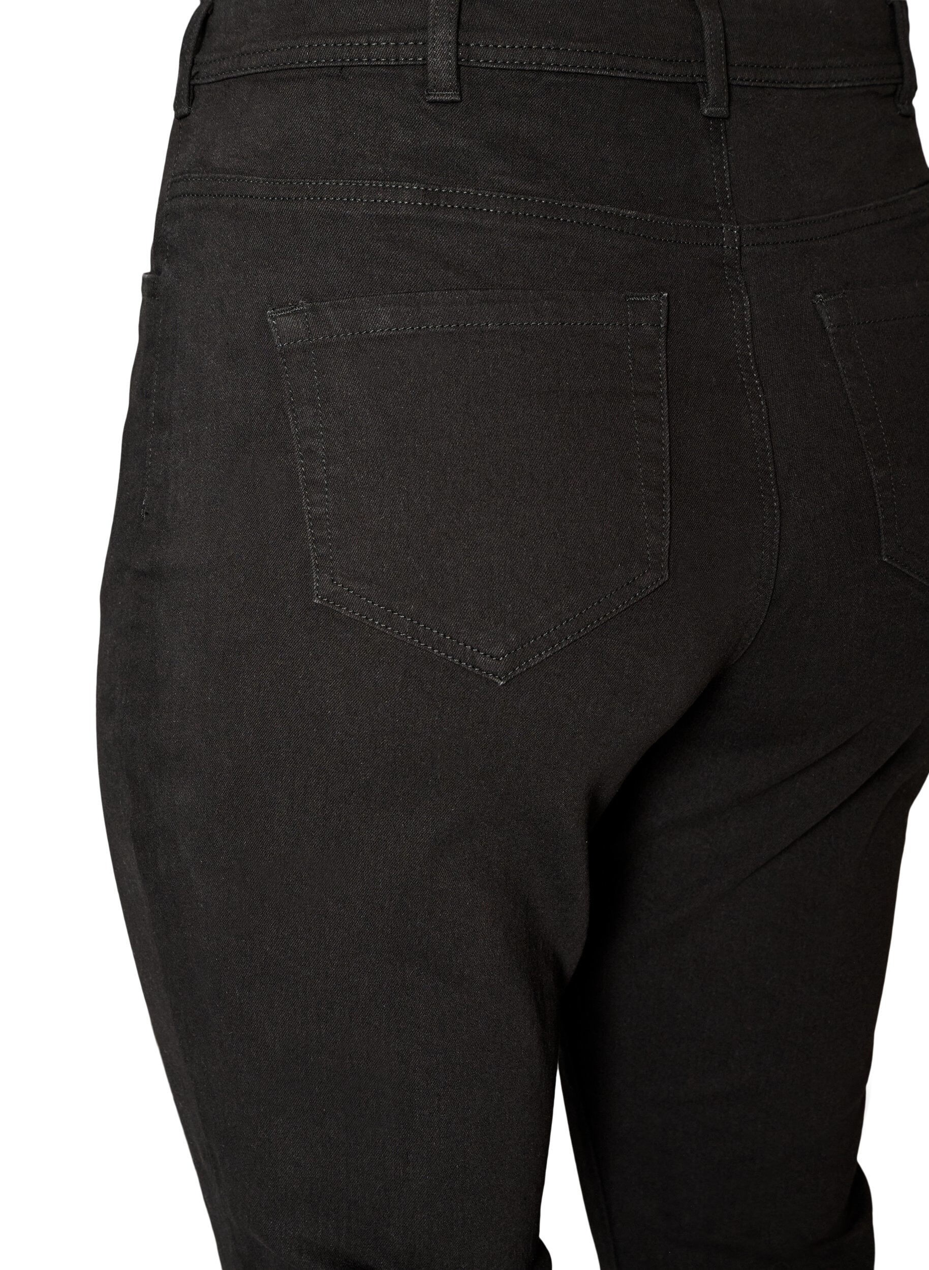 ZizziJean taille haute avec coupe bootcut, Noir, Packshot image number 3