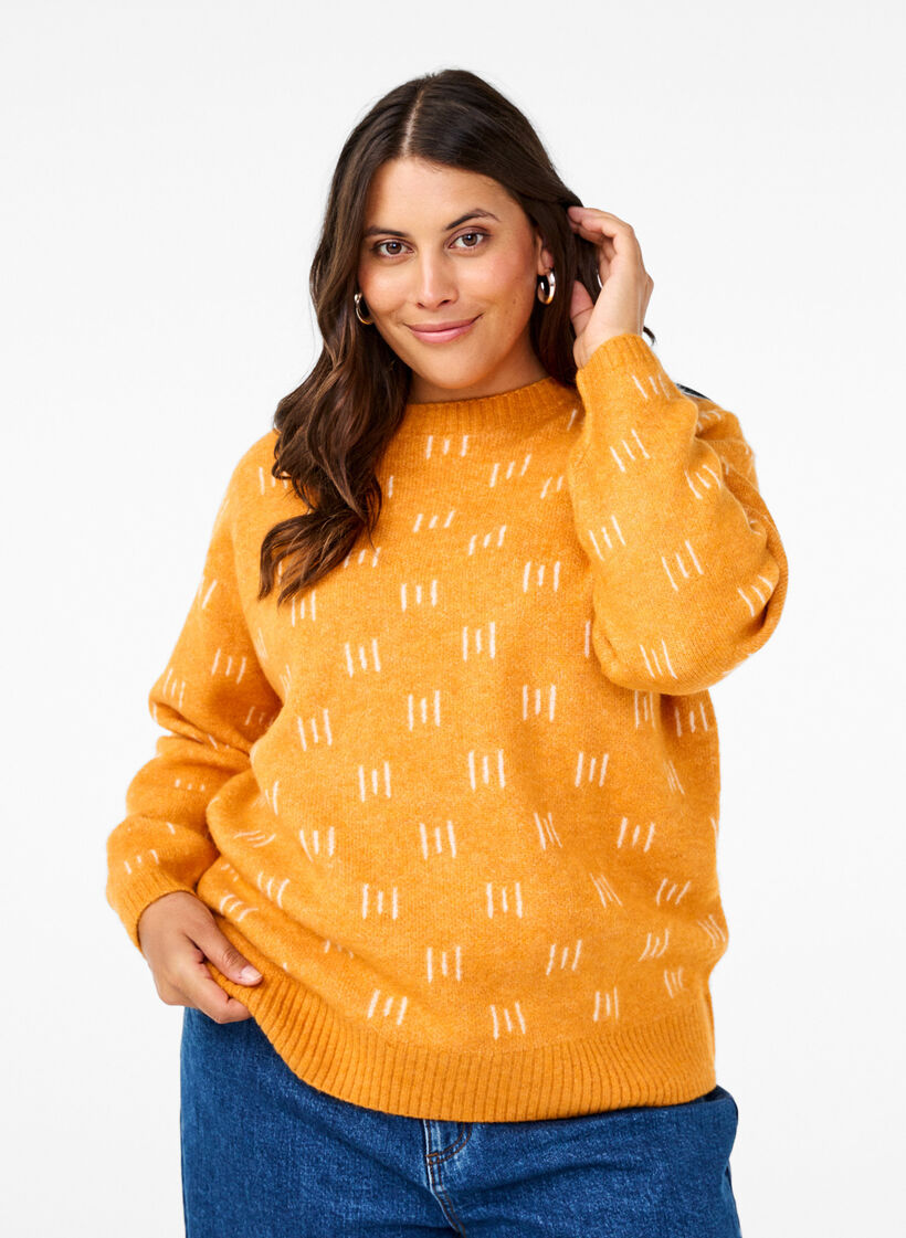 Pull &agrave; motifs, Yam Birch Comb, Model image number 0