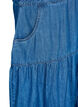 Robe midi en jean avec boutons et manches courtes, Bleu, Packshot image number 3