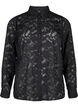 Une chemise en maille jacquard avec boutons, Black, Packshot image number 0