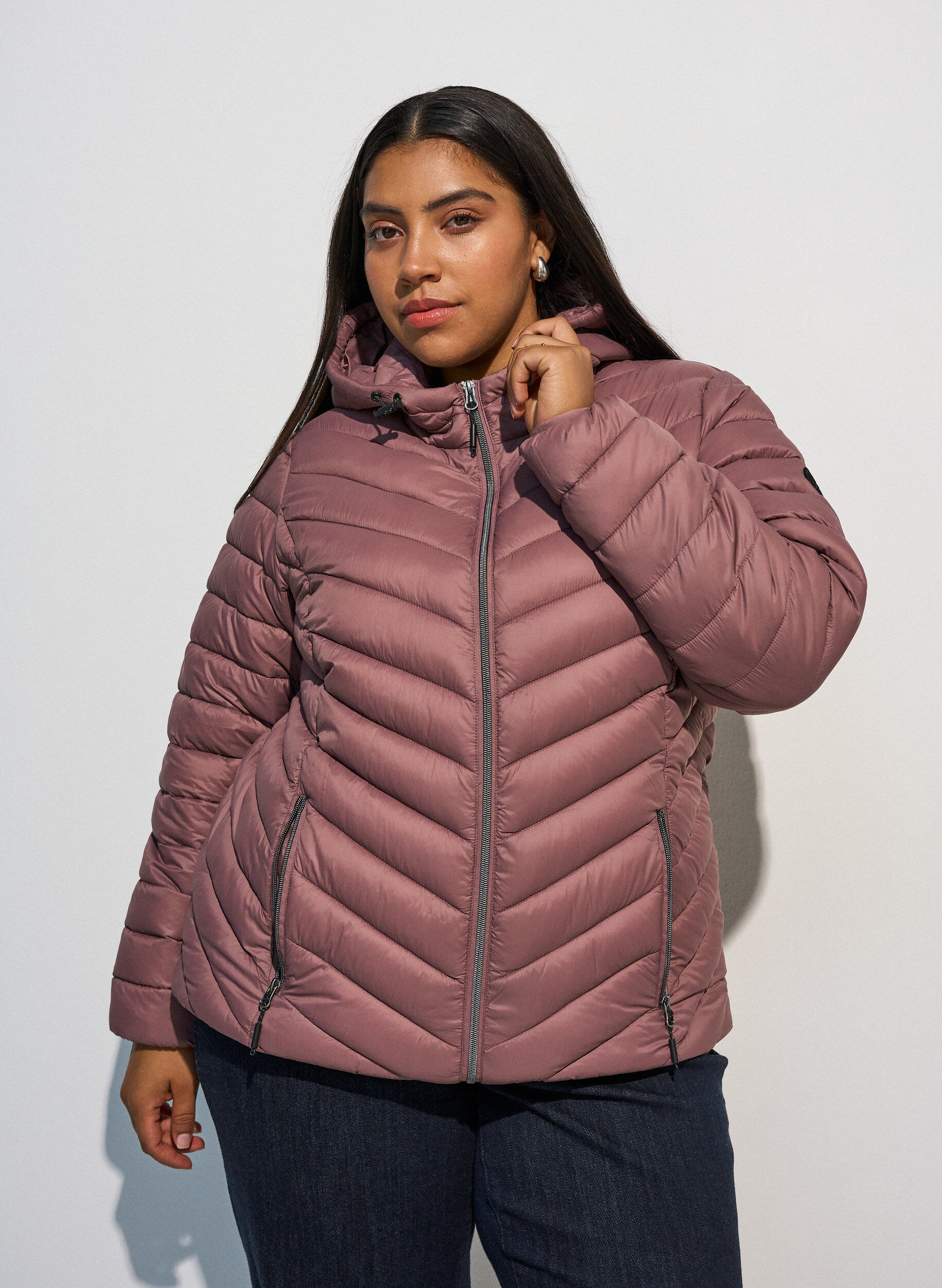 ZizziVeste l&eacute;g&egrave;re &agrave; capuche, Rose, Model image number 0