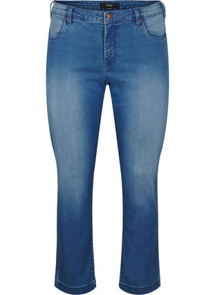 Jeans Emily Slim fit à taille régulière, Light blue, Packshot image number 0