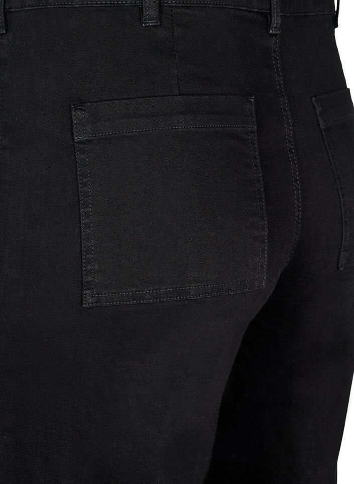 Jean large taille haute, Noir, Packshot image number 3