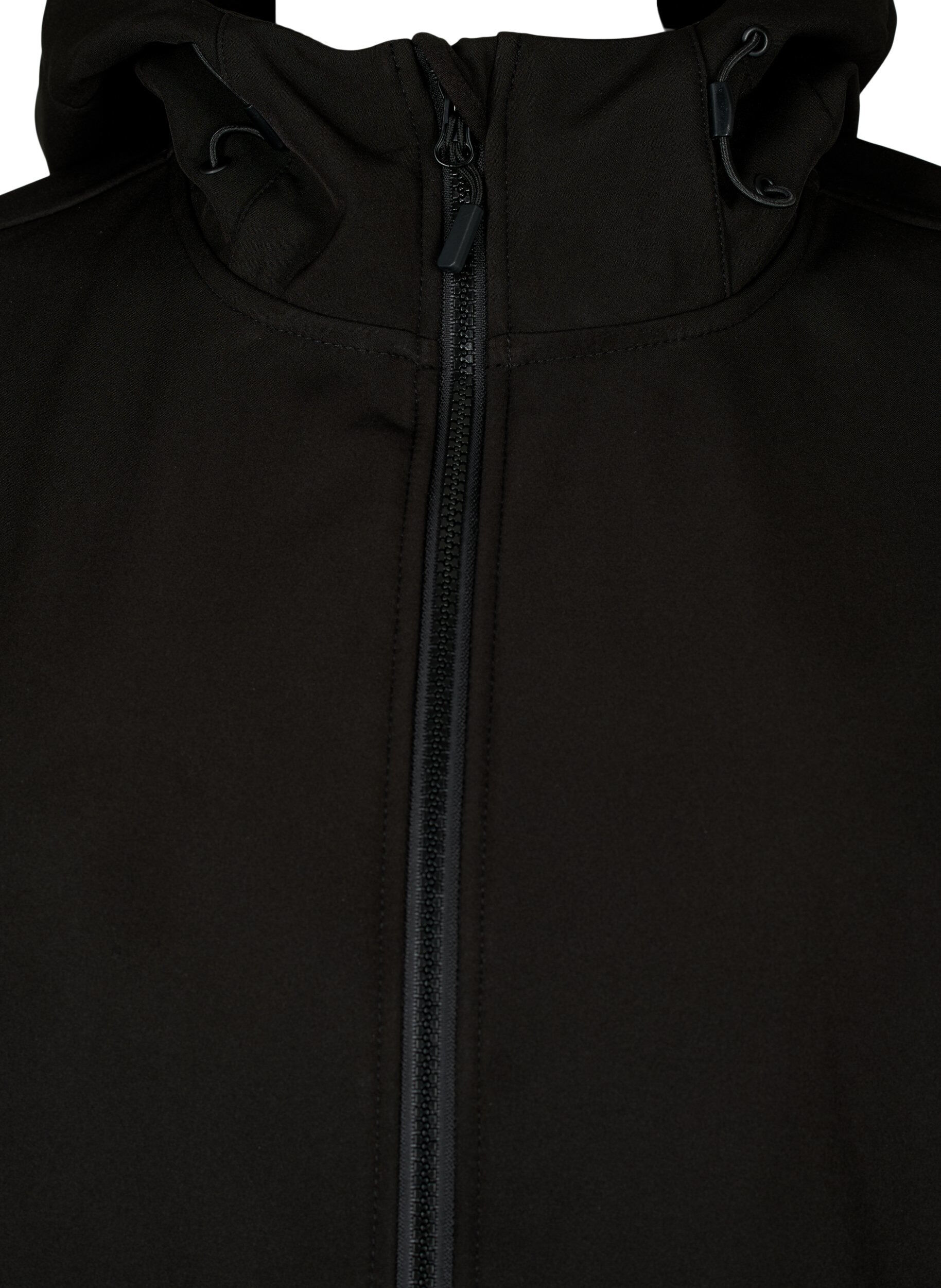 Zizzi  Veste softshell courte avec des poches, Black, Packshot image number 2