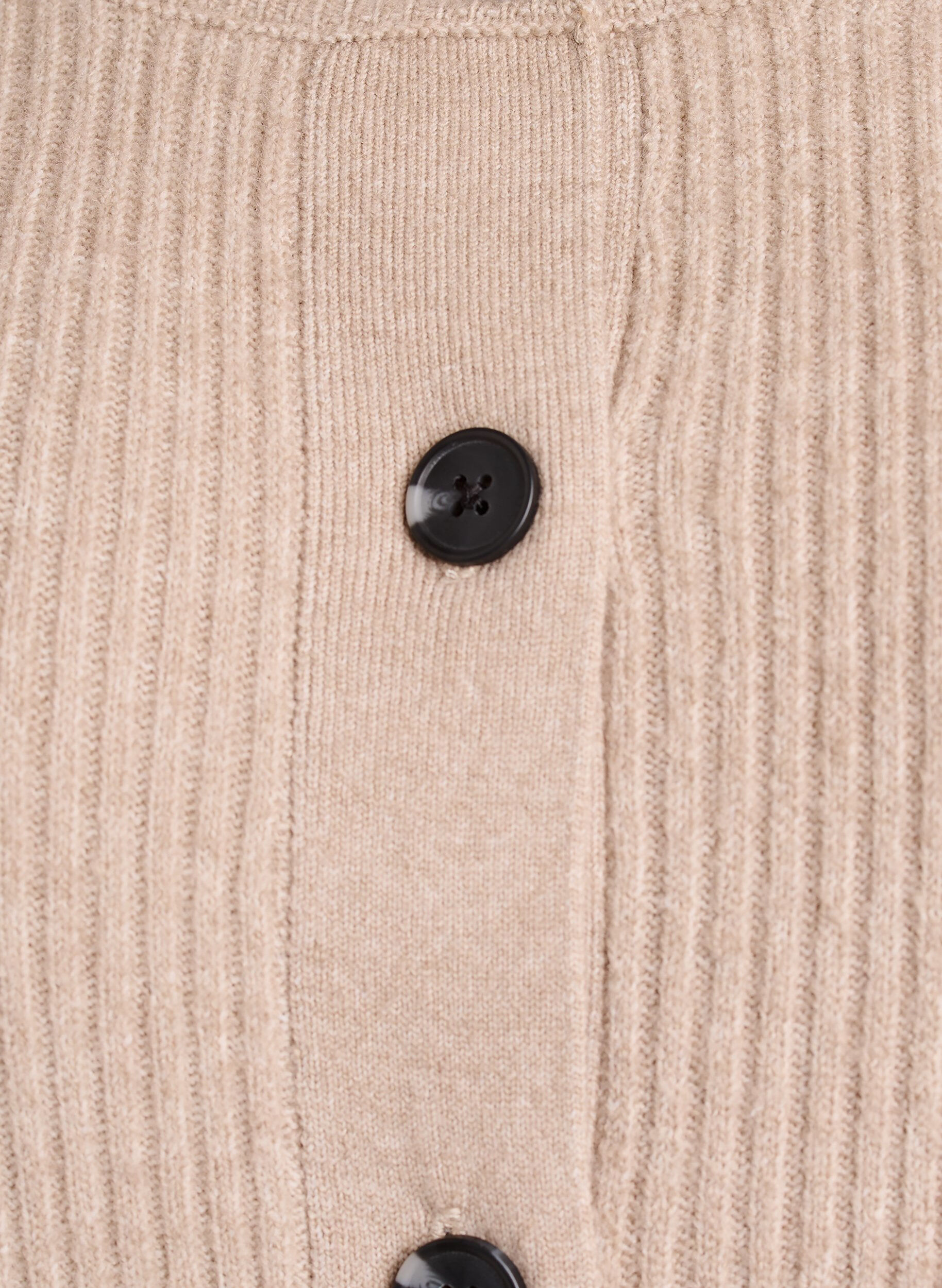Zizzi Cardigan en tricot c&ocirc;tel&eacute; avec boutons, Beige, Packshot image number 2