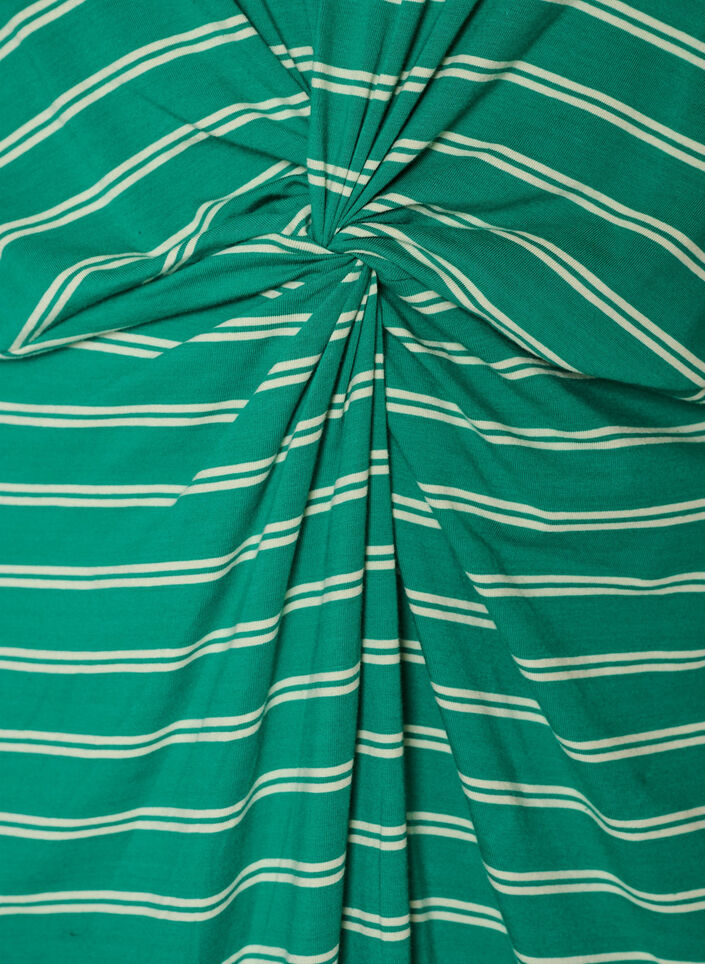 Robe en coton avec d&eacute;tail torsad&eacute;, Vert, Packshot image number 3