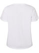 T-shirt en coton avec imprim&eacute;, Blanc, Packshot image number 1