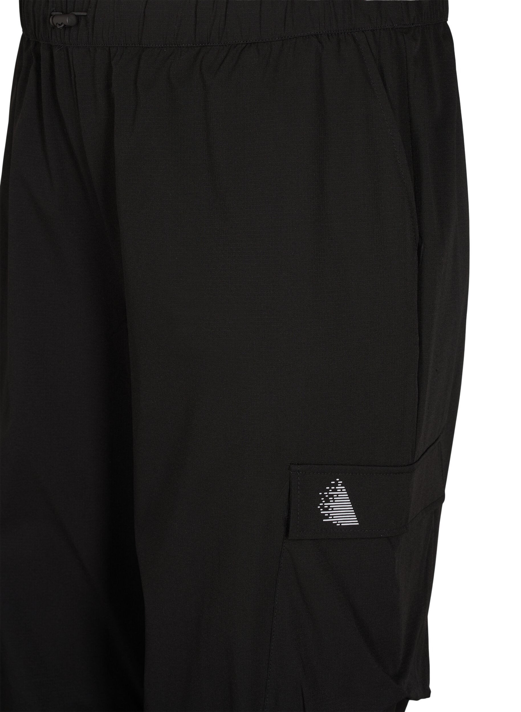 Zizzi Pantalon de jogging avec poches cargo, Noir, Packshot image number 2
