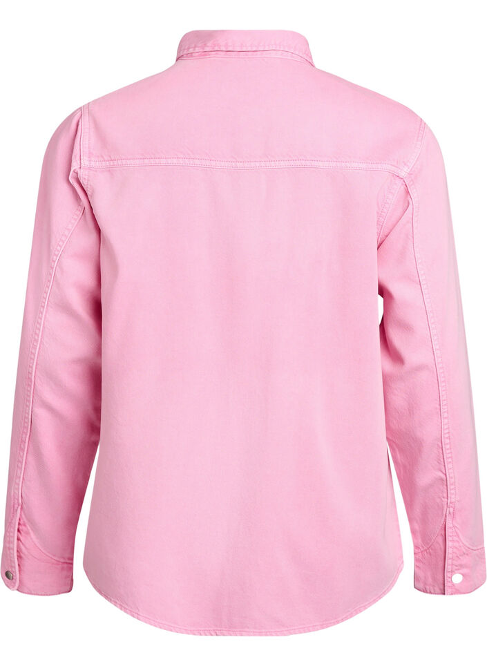 Chemise en jean avec poches poitrine, Rose, Packshot image number 1