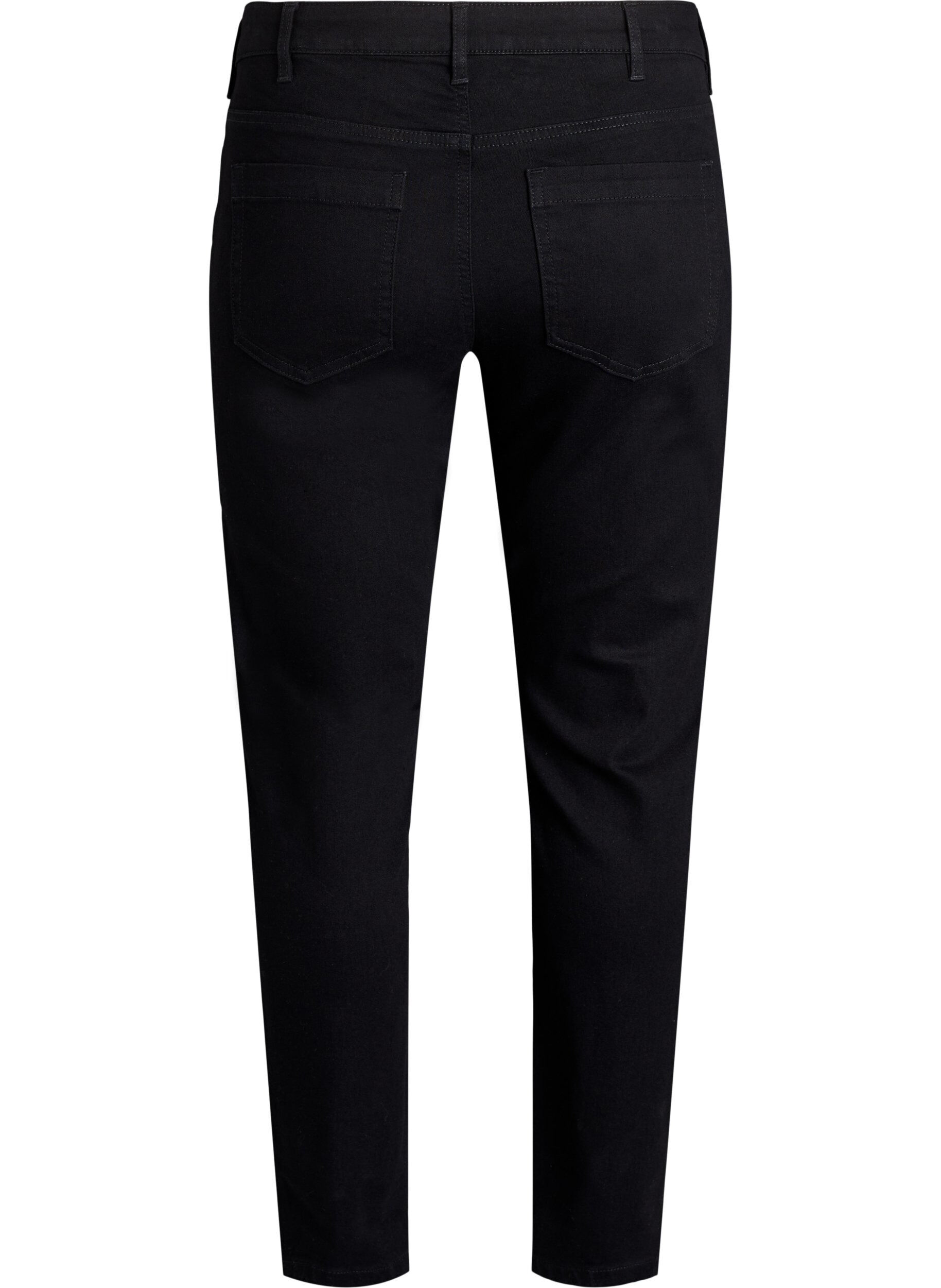 Zizzi Jean Emily coupe slim fit avec taille normale, Noir, Packshot image number 1