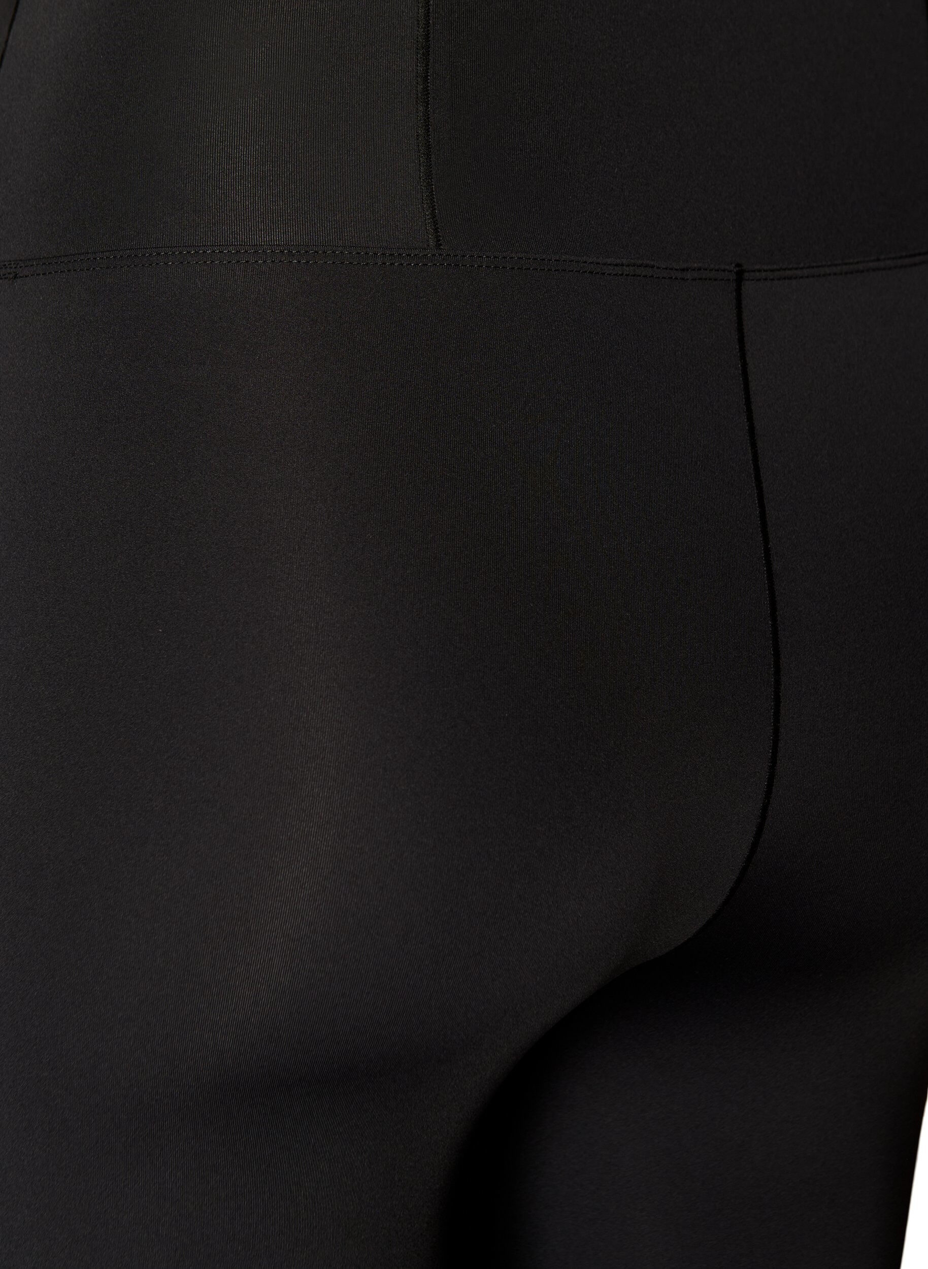 ZizziLegging d'entra&icirc;nement taille haute avec poche dans la ceinture, Noir, Packshot image number 3