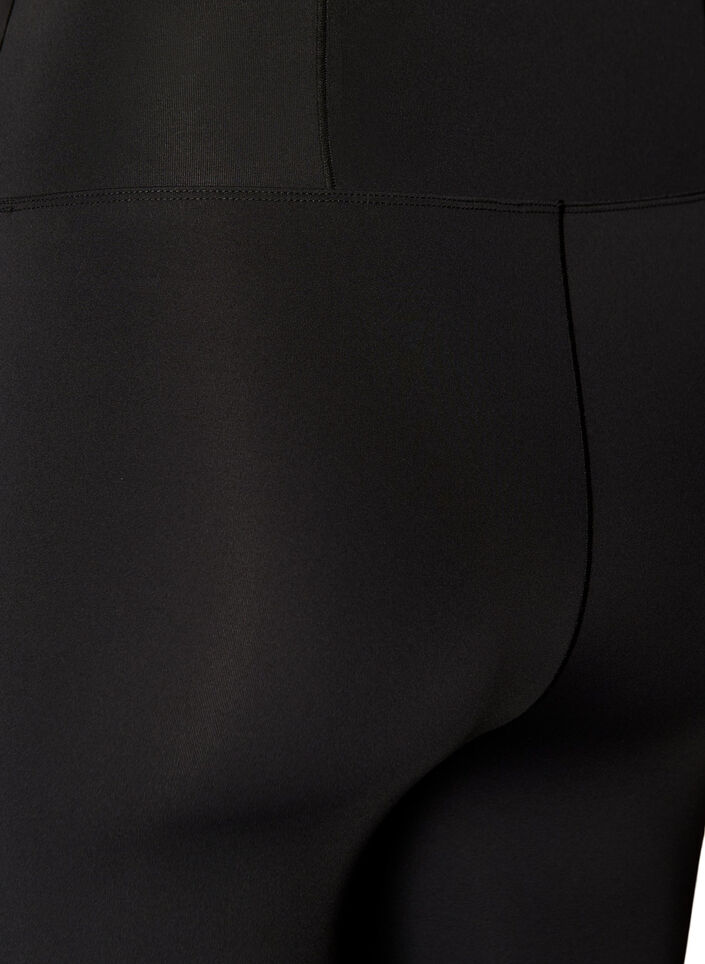 Legging d'entra&icirc;nement taille haute avec poche dans la ceinture, Noir, Packshot image number 3