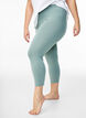 Leggings basiques longueur 3/4 en viscose, Vert, Model image number 0