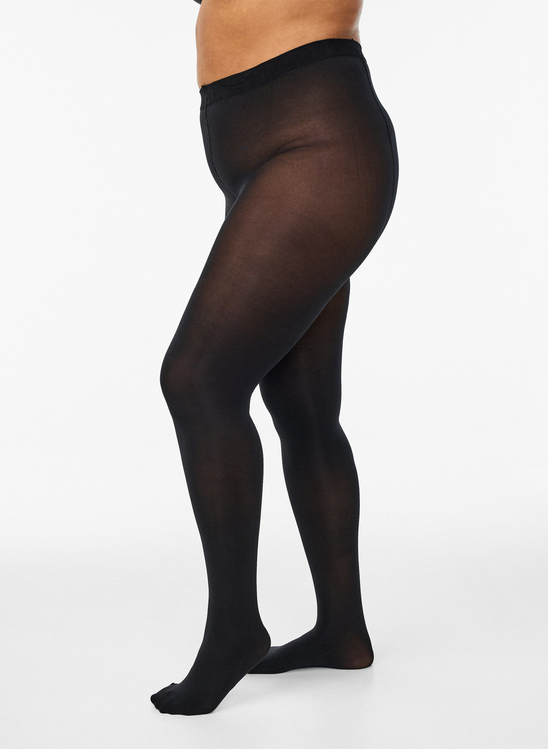 Lot de 2 collants en 100 deniers, Noir, Model