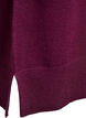 Robe courte en maille &agrave; manches raglan et couture centrale, Bordeaux, Packshot image number 3