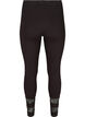 Legging en viscose avec longueur 3/4 et dentelle, Black, Packshot image number 1