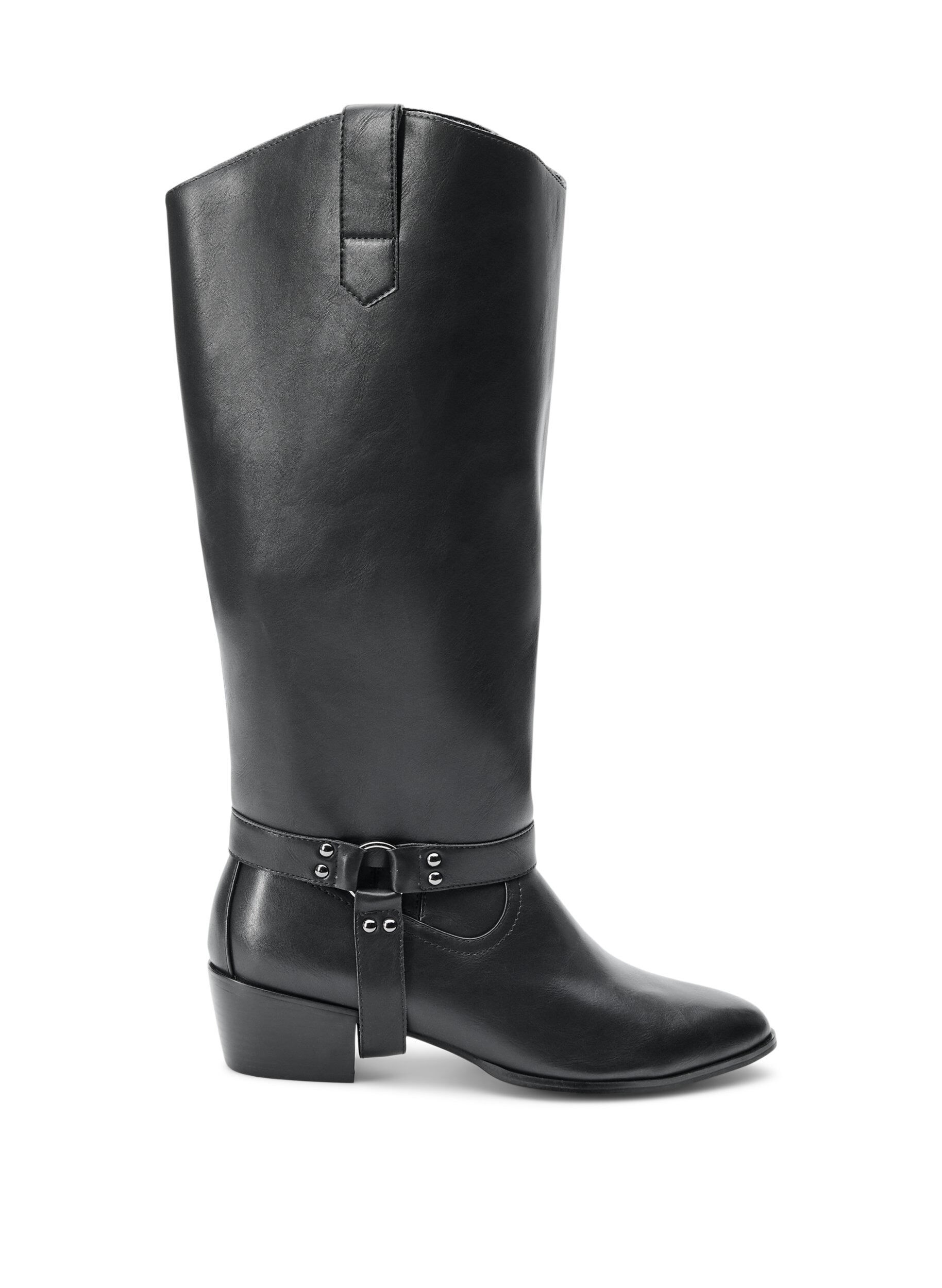 ZizziBotte haute avec tige amovible, Noir, Packshot image number 0