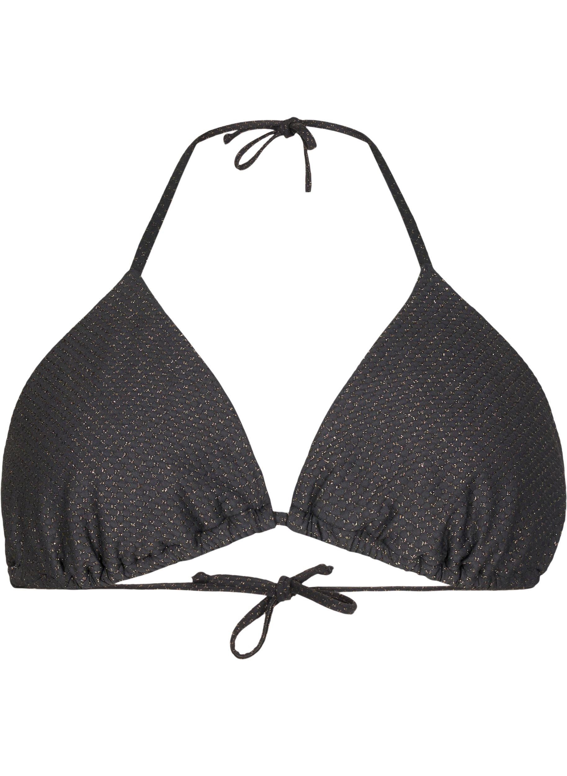 Haut de bikini triangle avec paillettes