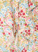 Blouse en viscose &agrave; imprim&eacute; floral et manches 3/4, Bleu, Packshot image number 2