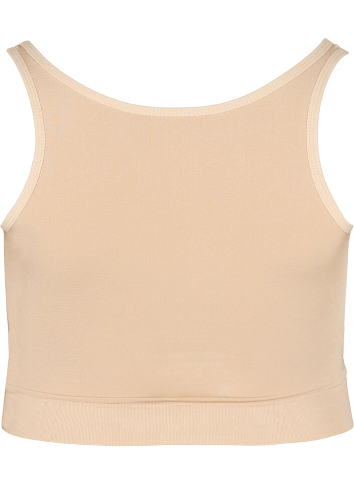 Soutien-gorge légèrement rembourré avec détails , Nude, Packshot image number 1