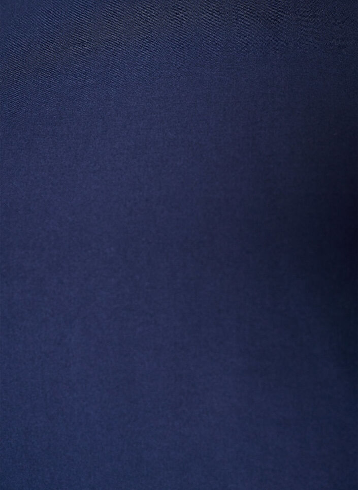 Chemisier tiss&eacute; &agrave; manches courtes et col rond, Bleu, Packshot image number 2