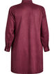 Longue chemise en faux suède avec fermeture éclair, Bordeaux, Packshot image number 1