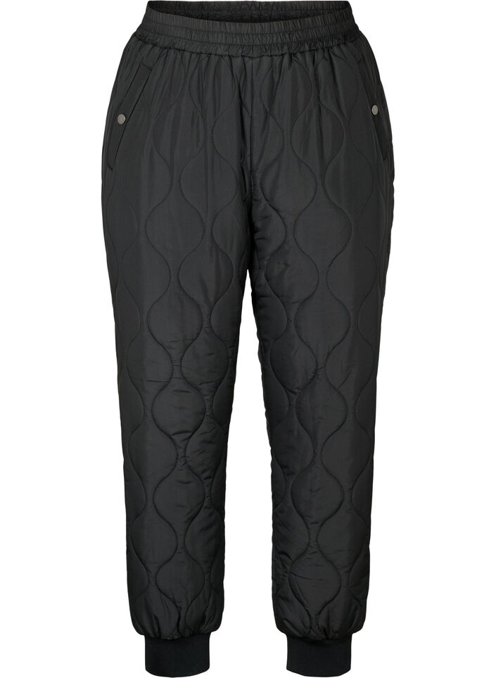 Pantalons thermiques matelassés, Black, Packshot image number 0