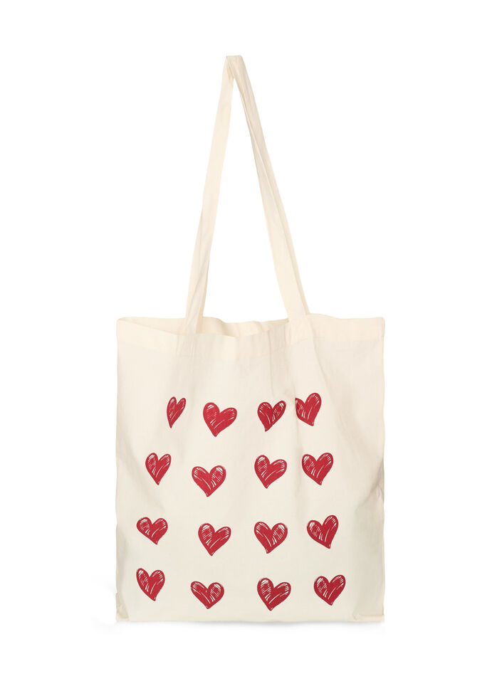 Tote bag imprim&eacute;, Rouge, Packshot image number 0
