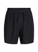 Shorts amples en lin et viscose, Noir, Packshot image number 0