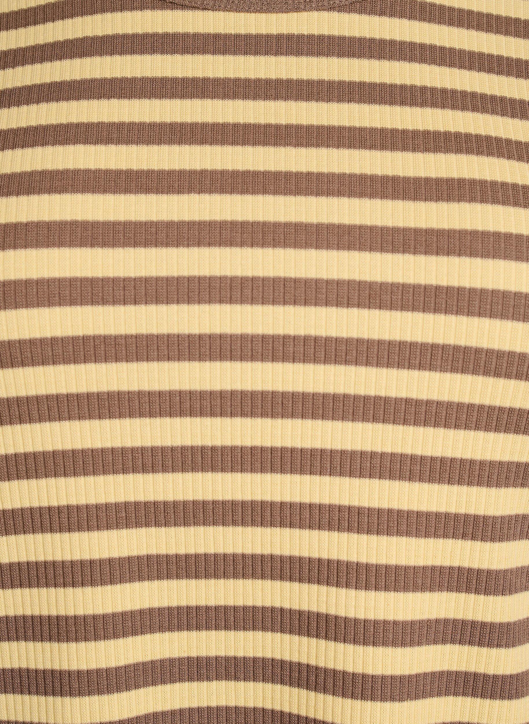 ZizziChemisier &agrave; rayures et &agrave; manches longues, Marron, Packshot image number 2