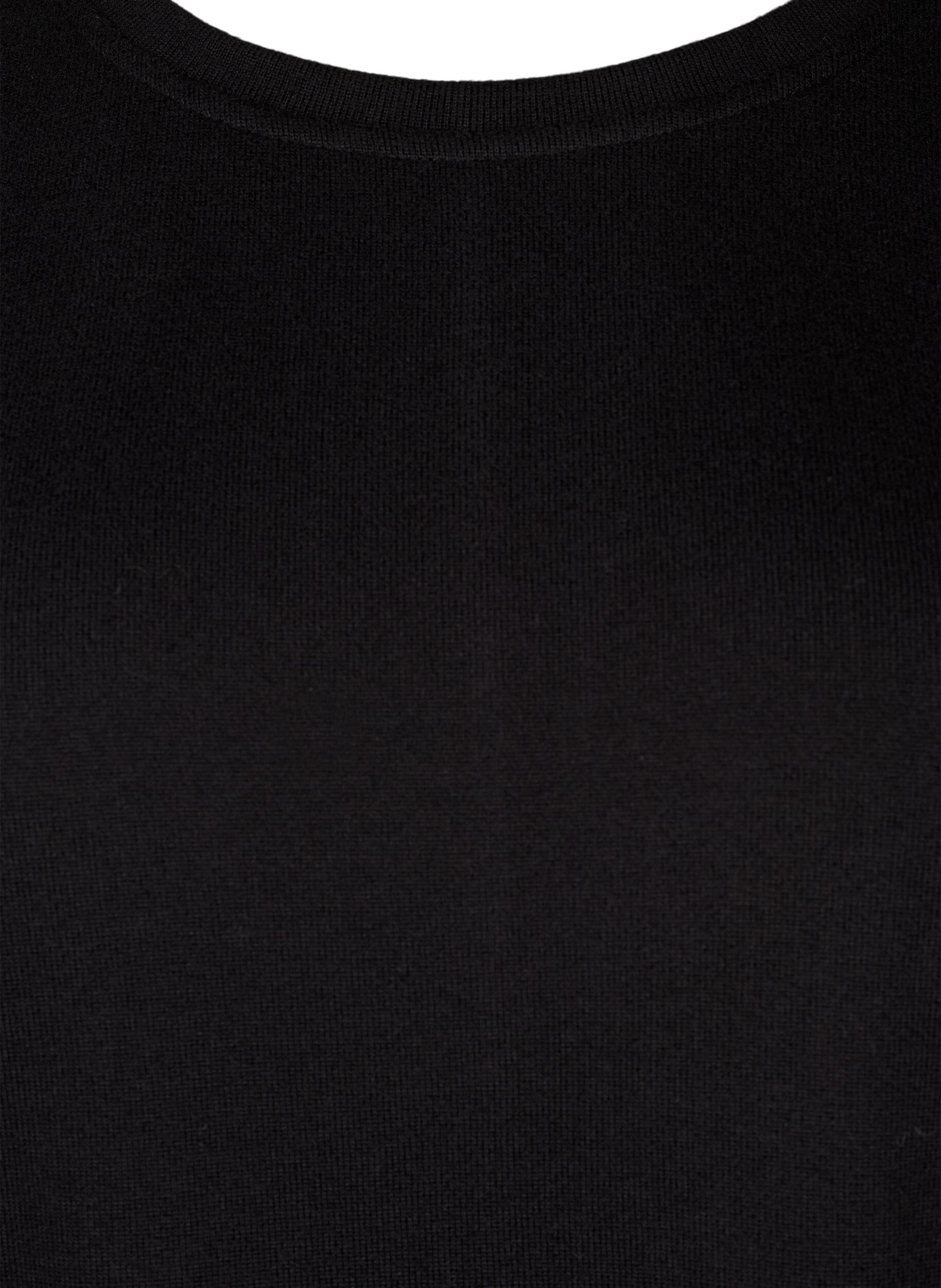 Zizzi Chemisier uni avec perles, Black, Packshot image number 2