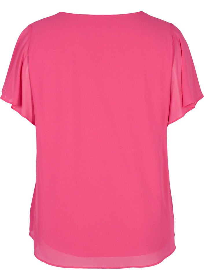 Blouse manches courtes, Magenta, Packshot image number 1