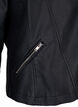 Veste en cuir imit&eacute; de motard, Noir, Packshot image number 3