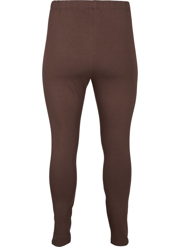 Leggings en coton avec doublure, Marron, Packshot image number 1
