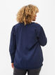 Blouse en viscose à manches longues et à smocks, Navy Blazer, Model image number 1