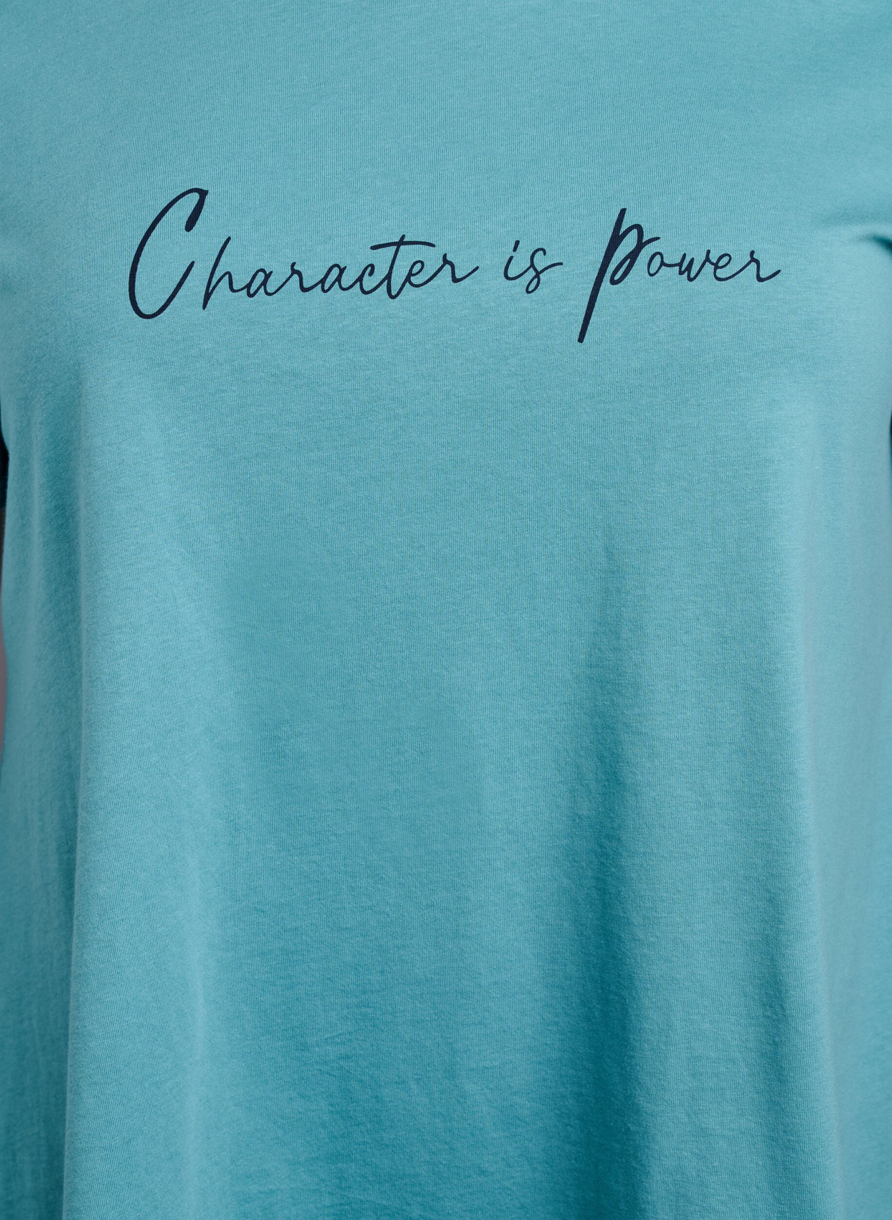 Zizzi T-shirt &agrave; col rond et coupe &eacute;vas&eacute;e, Vert, Packshot image number 2